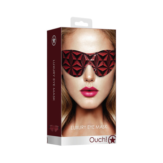 Ouch Luxury DiamondPattern Eye Mask Bur