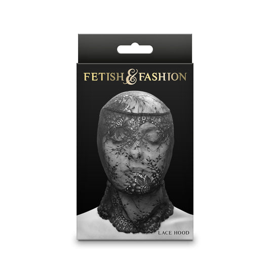Fetish&Fashion Lace Hood Black