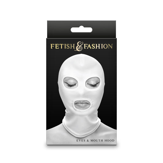 Fetish&Fashion Eyes&Mouth Hood White